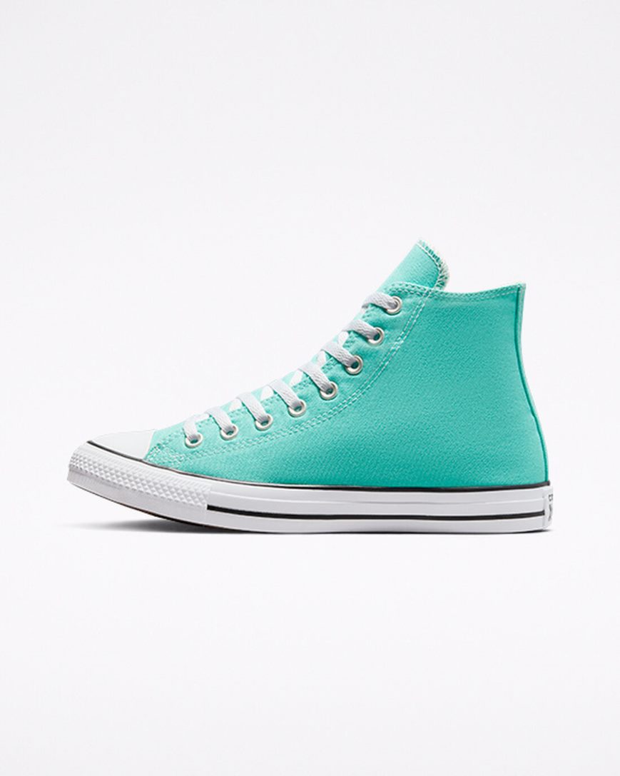 Tenis Converse Chuck Taylor All Star Seasonal Color Cano Alto Feminino Luz Turquesa | PT W047538